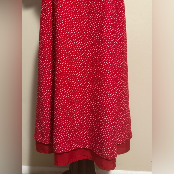 Preloved Misty Lane Vintage Red and White Polka Dot Dress size 6 - Picture 3 of 7